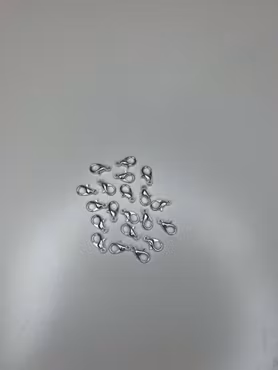 Klolås, Silver (10mm) 20st