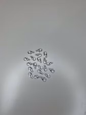 Klolås, Silver (10mm) 20st