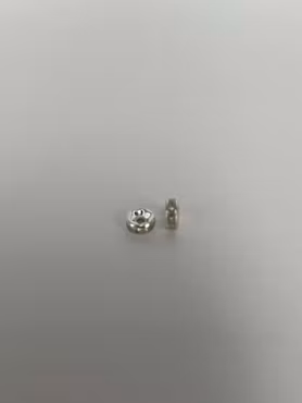 Silvriga Strassrondeller, 6x3 mm (20st)