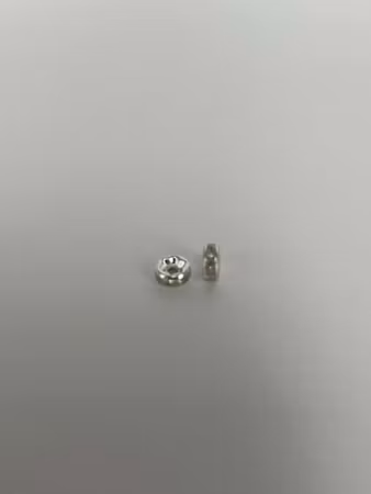 Silvriga Strassrondeller, 6x3 mm (20st)