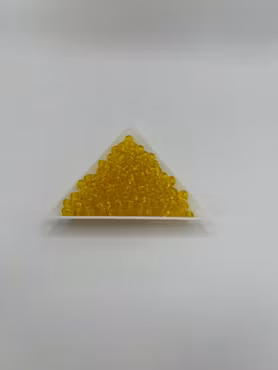 Seed Beads transparent 5 mm Gul (20g)