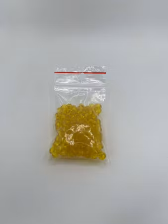 Seed Beads transparent 5 mm Gul (20g)