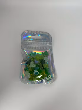 Grön mix med flatbacks