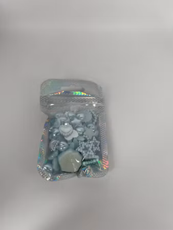 Blå mix med flatbacks