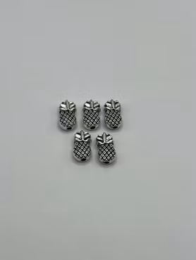 Mellandel Ananas silver 10x6 mm, (5st)