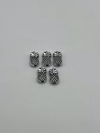 Mellandel Ananas silver 10x6 mm, (5st)