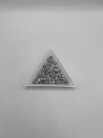 Glaspärlor spraymålade 4 mm Marmor (60st)