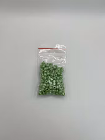 Seed Beads opak lustered  grön 5 mm (20g)