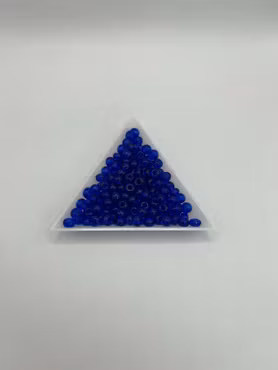 Seed Beads transparent mörkblå 5 mm (20g)