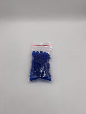 Seed Beads transparent mörkblå 5 mm (20g)