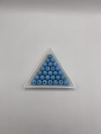 Cuentas acrílicas azul grisáceas, 8 mm (100 unidades)