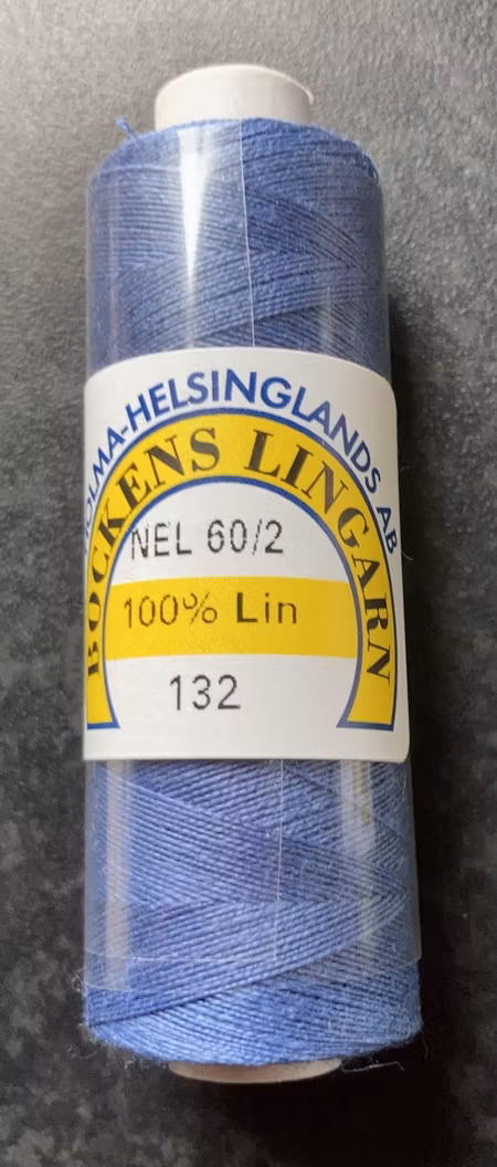 Bockens knyppelgarn 60/2 gråblå 132 12,5 gr/rle