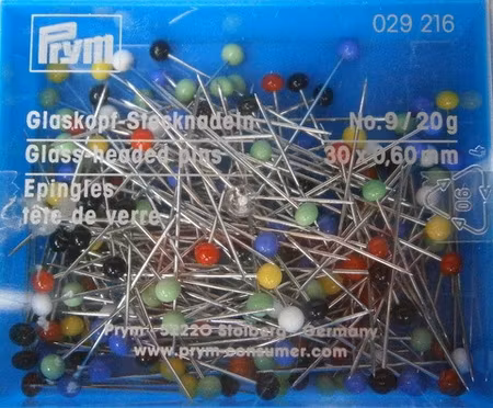 Nål med glashuvud 30x0,6 mm 20g