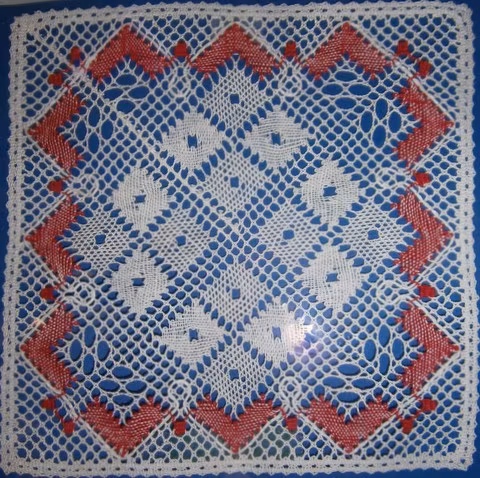 Ruter fyra   17x17 cm