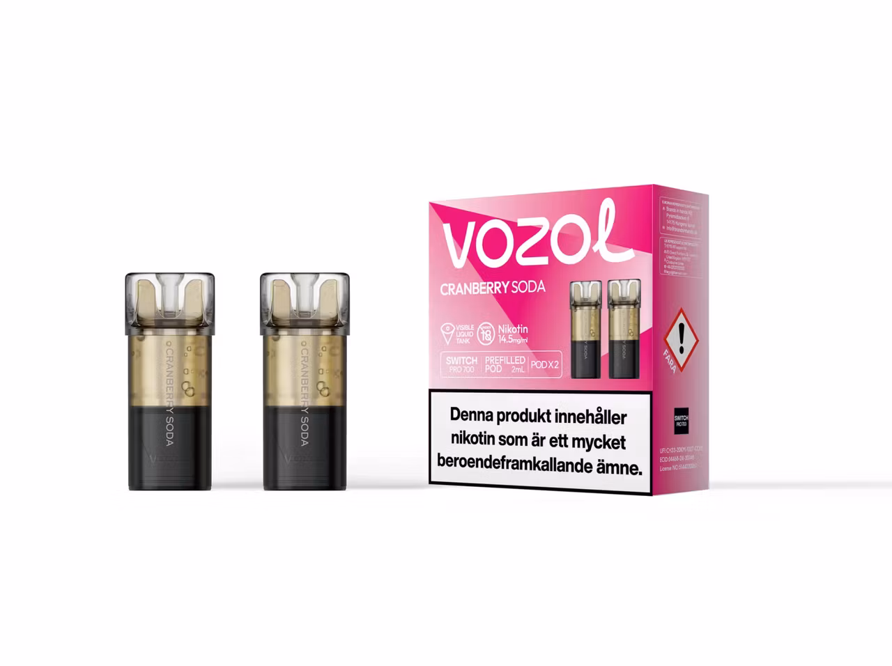Vozol Switch Poddar Cranberry Soda 14.5mg