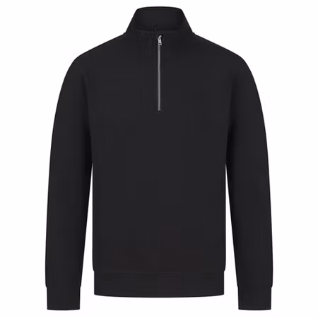 Sweatshirt med kort dragkedja i unisex | Henbury