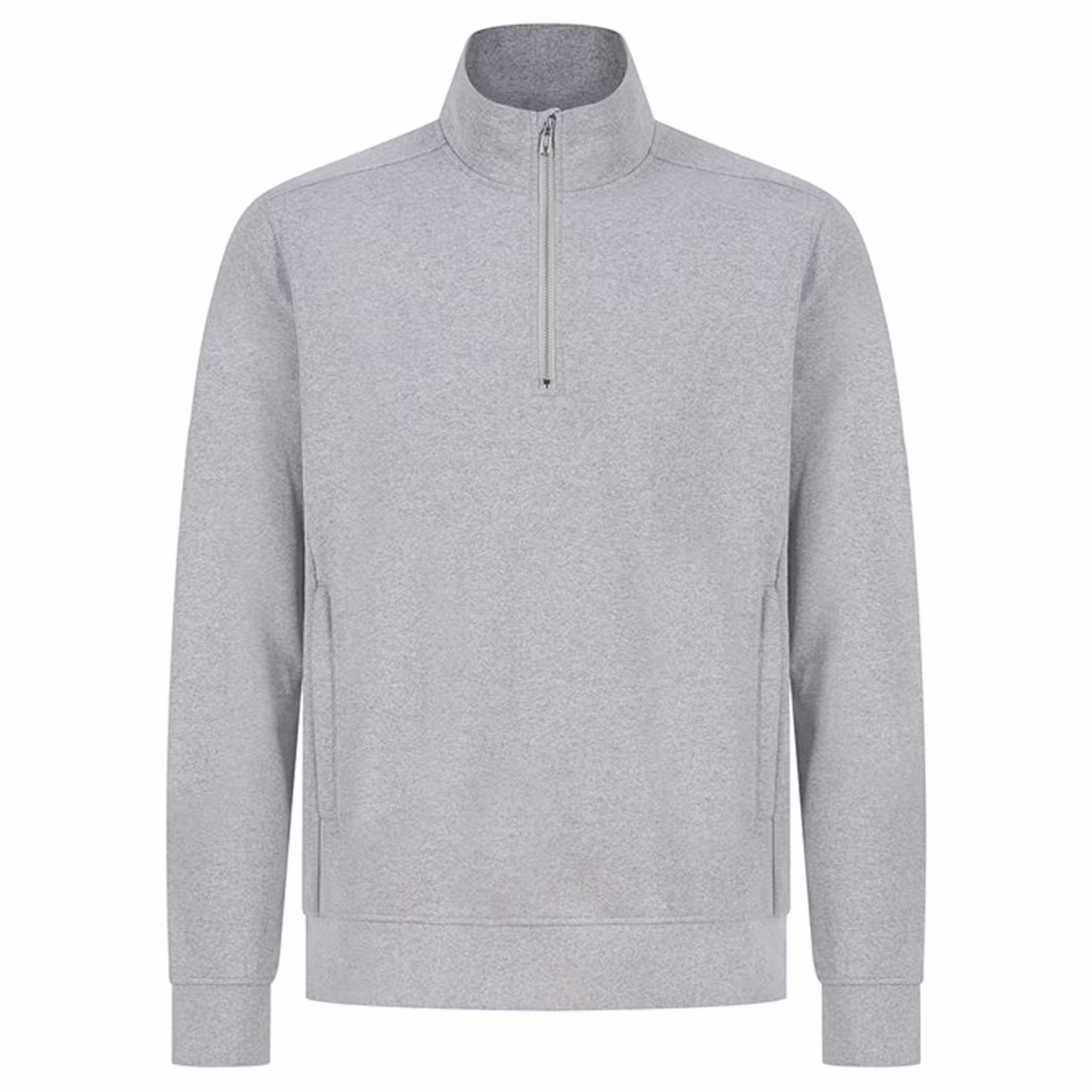 Sweatshirt med kort dragkedja i unisex | Henbury