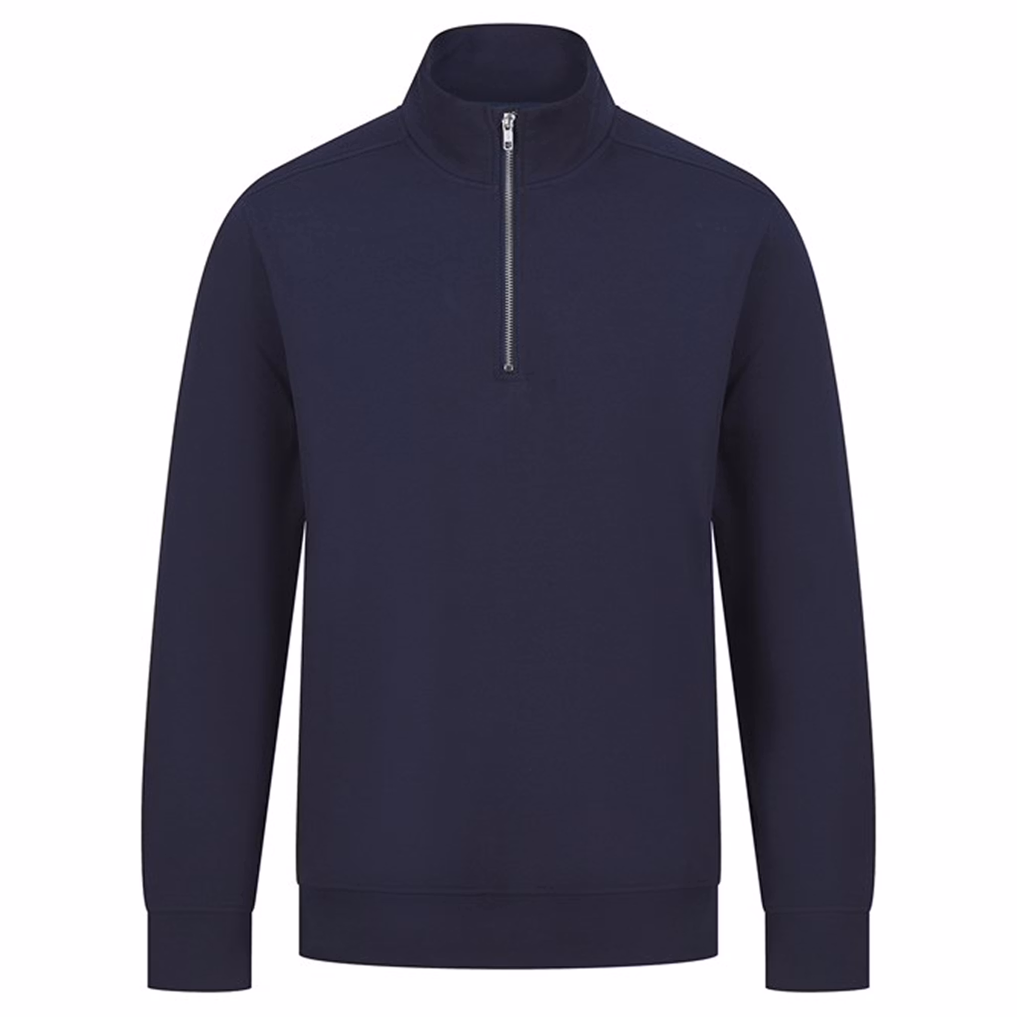 Sweatshirt med kort dragkedja i unisex | Henbury