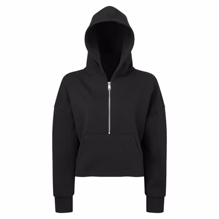 Damhoodie med halv dragkedja | TriDri