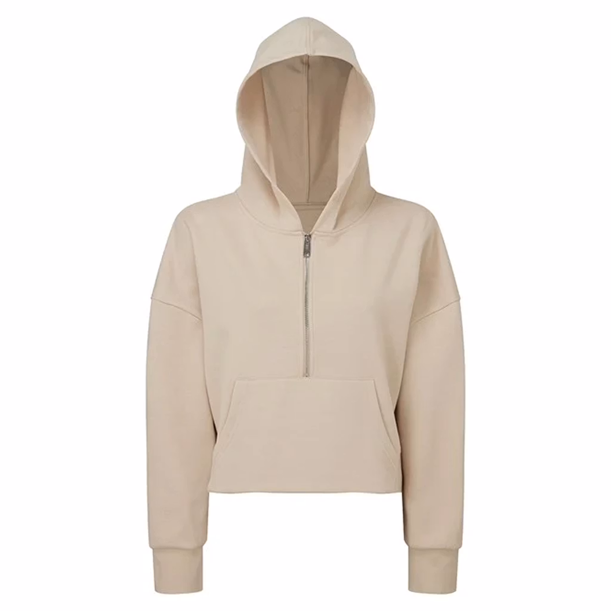 Damhoodie med halv dragkedja | TriDri