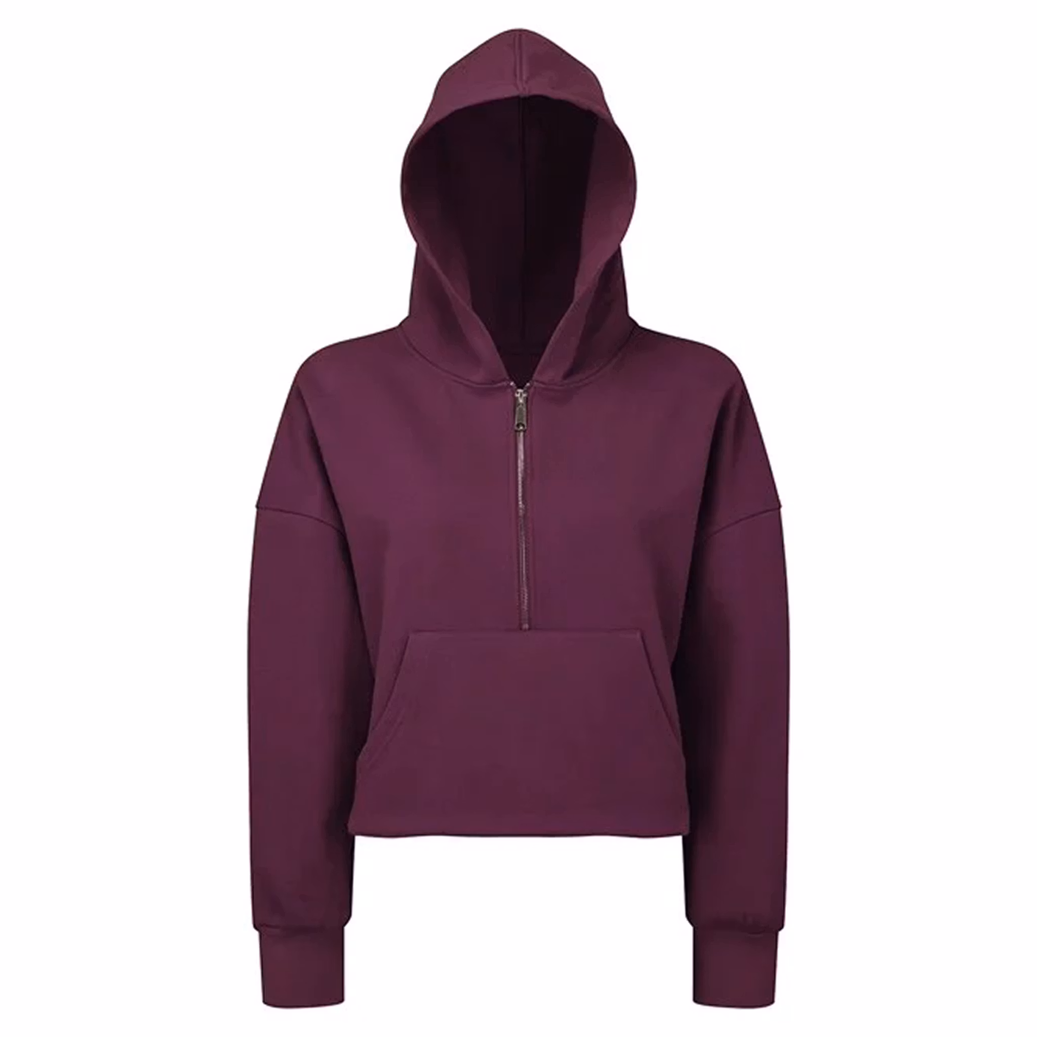 Damhoodie med halv dragkedja | TriDri