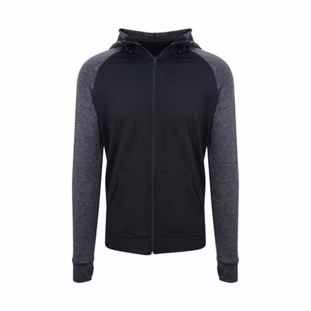 Hoodie med dragkedja och kontrastdetaljer | Just Cool