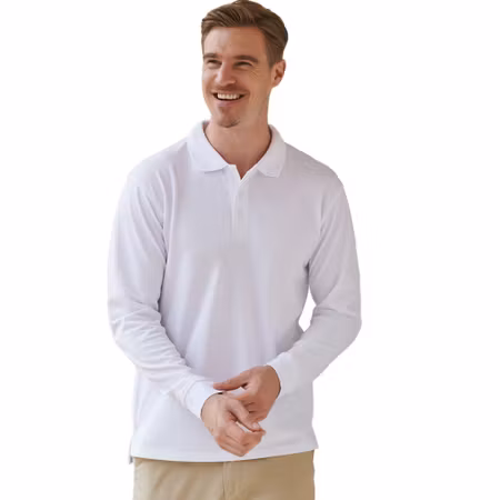 Pikétröja med lång ärm i funktionsmaterial | Henbury