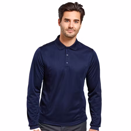 Pikétröja med lång ärm i funktionsmaterial | Premier