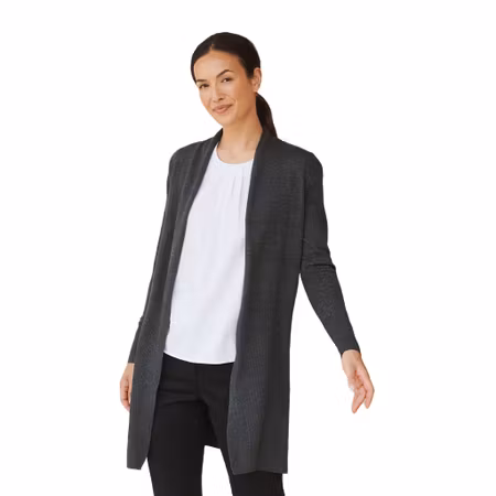 Stickad lång kofta för dam | Henbury