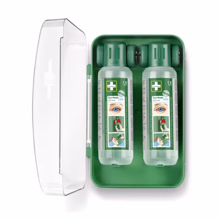 Kompakt ögonduschskåp med 2 × 500 ml flaskor | Cederroth