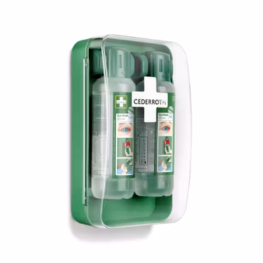 Kompakt ögonduschskåp med 2 × 500 ml flaskor | Cederroth