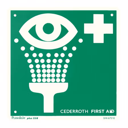 Efterlysande ögondusch-skylt | Cederroth