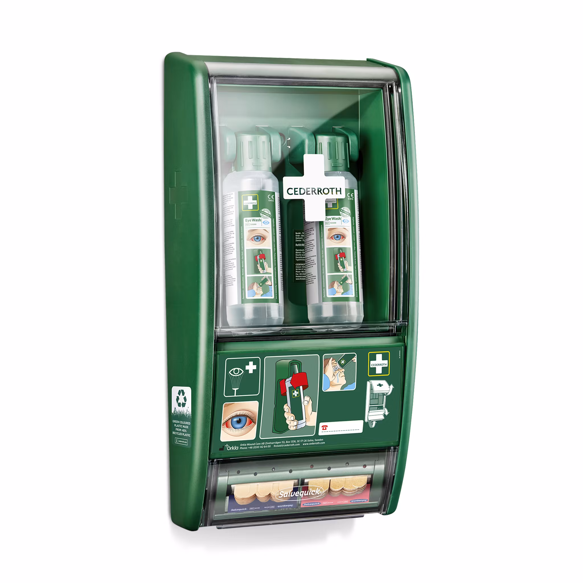 Ögonduschstation med 2 × 500 ml flaskor | Cederroth