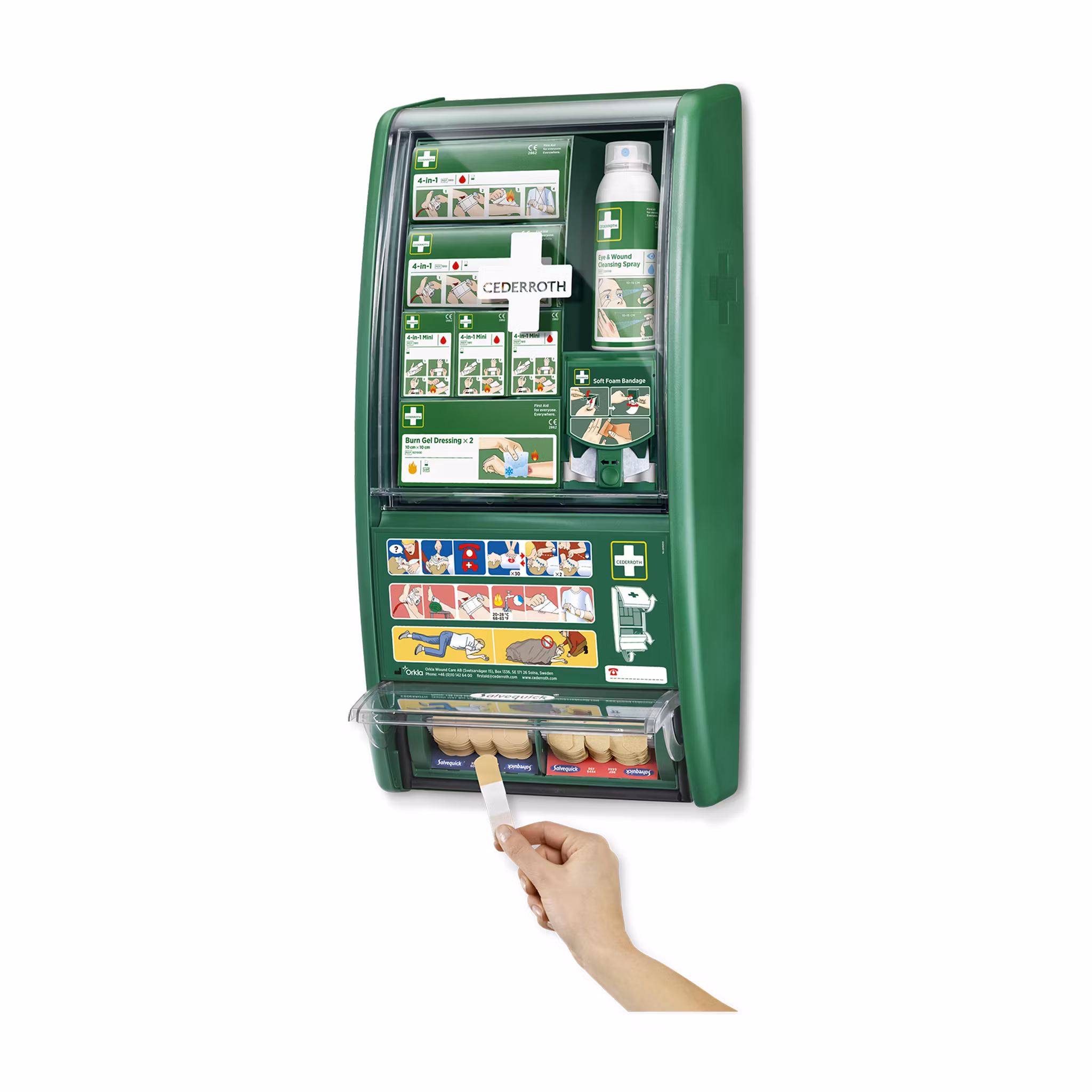 Första Hjälpen-station med Soft Foam-dispenser | Cederroth