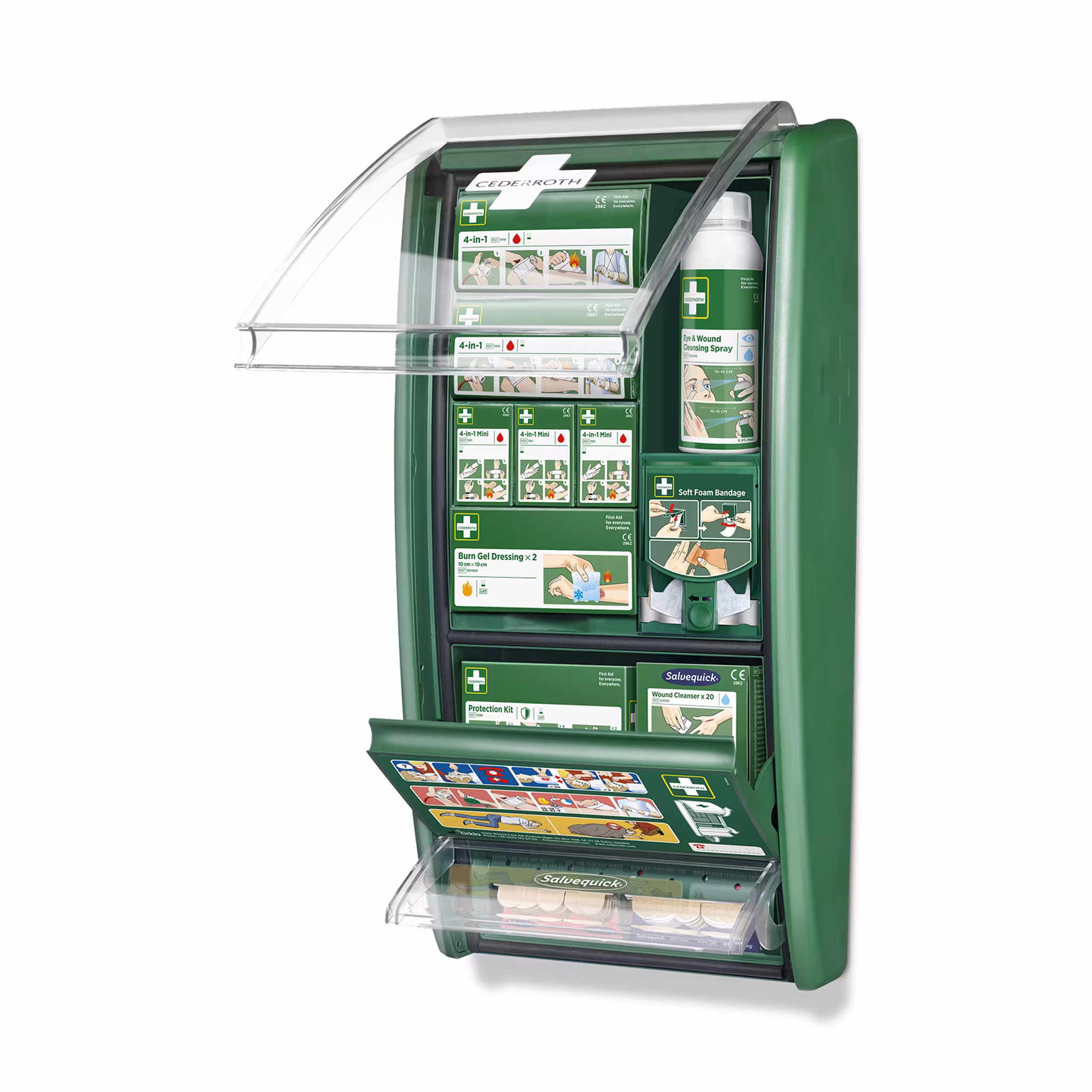 Första Hjälpen-station med Soft Foam-dispenser | Cederroth