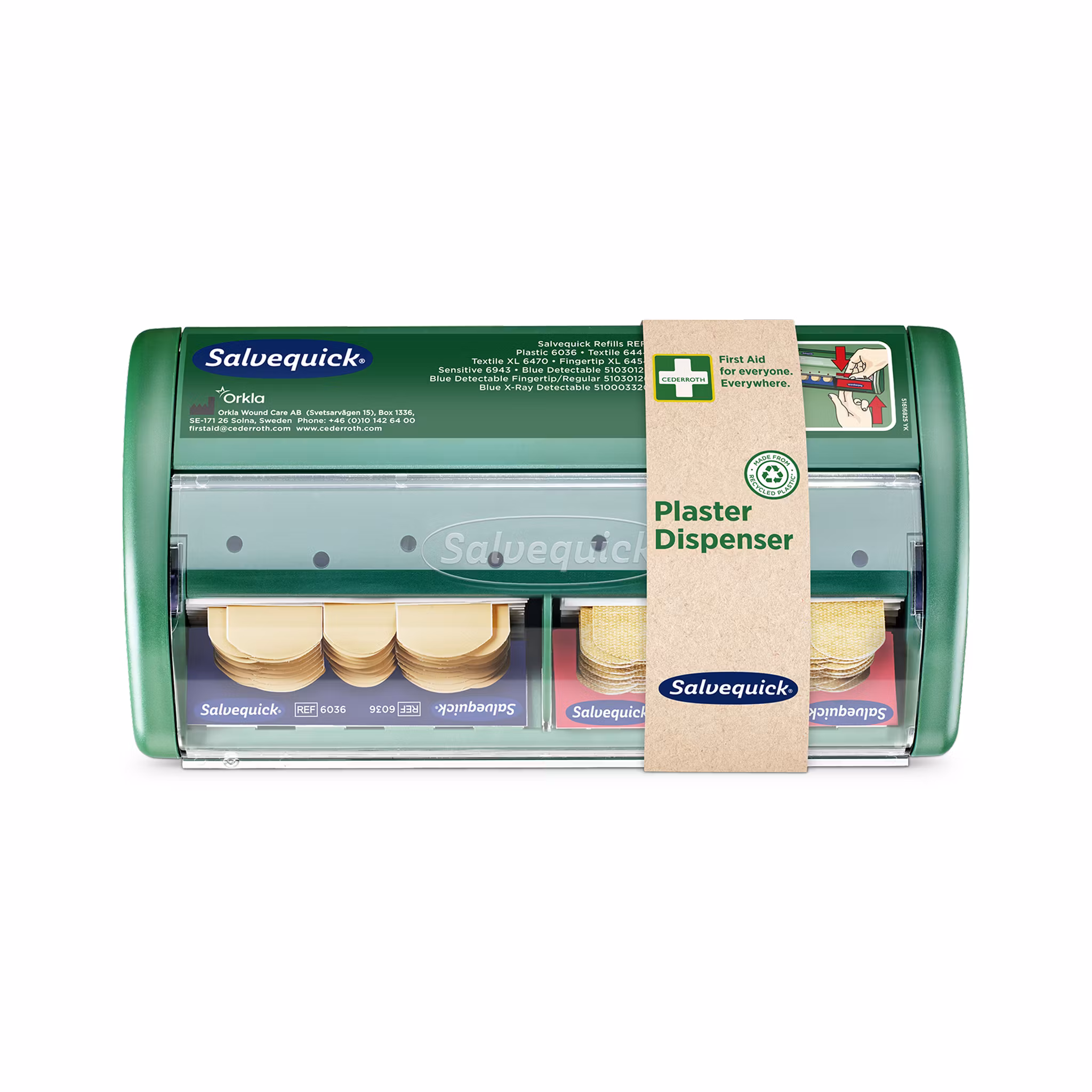 Plåsterautomat med plast- och textilplåster | Cederroth