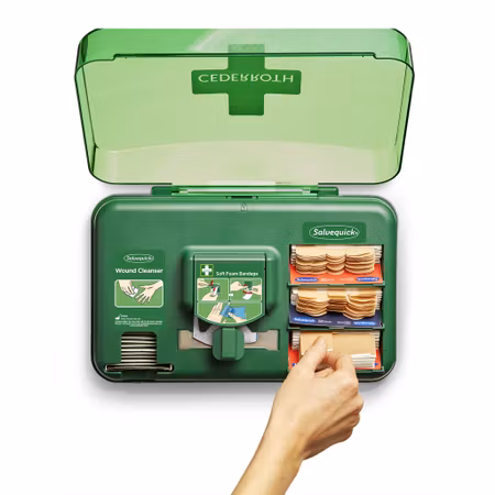Sårvårdsdispenser med plåster och Soft Foam-bandage | Cederroth