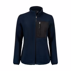 Fleecejacka för dam i återvunnen polyester med bröstficka och dragkedjor | Texstar