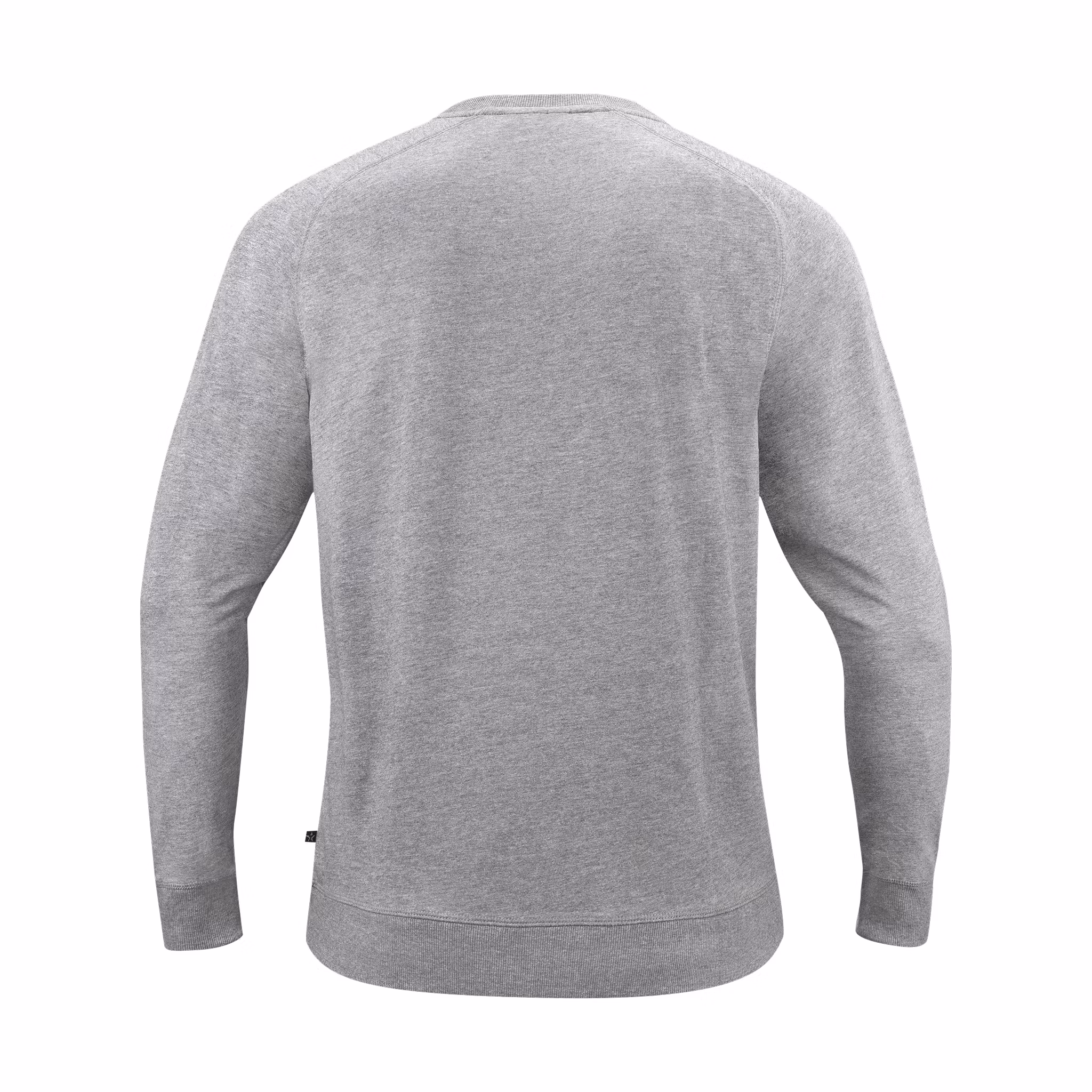 Sweatshirt i French Terry med rund hals och ribbade detaljer | Texstar