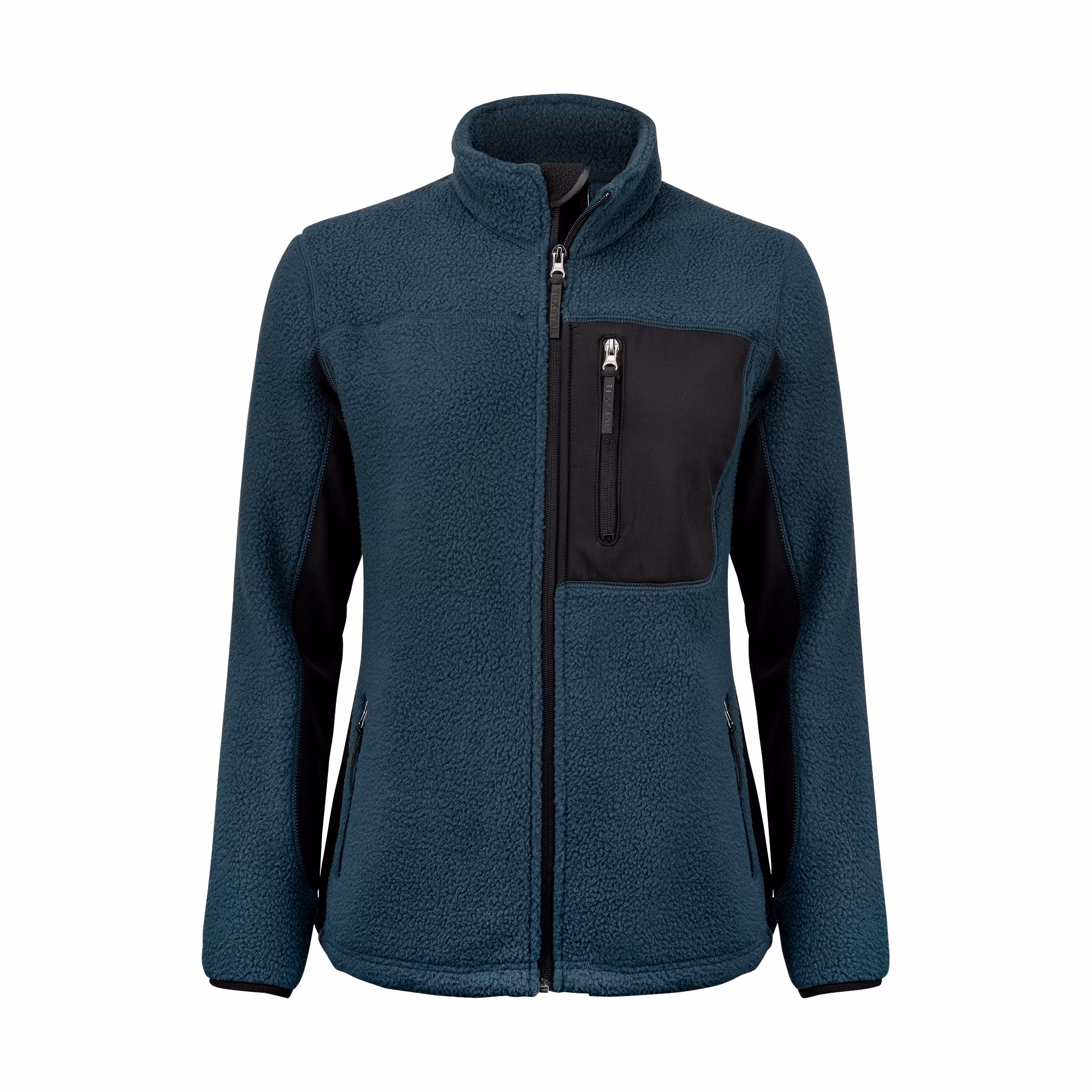 Fleecejacka för dam i återvunnen polyester med bröstficka och dragkedjor | Texstar