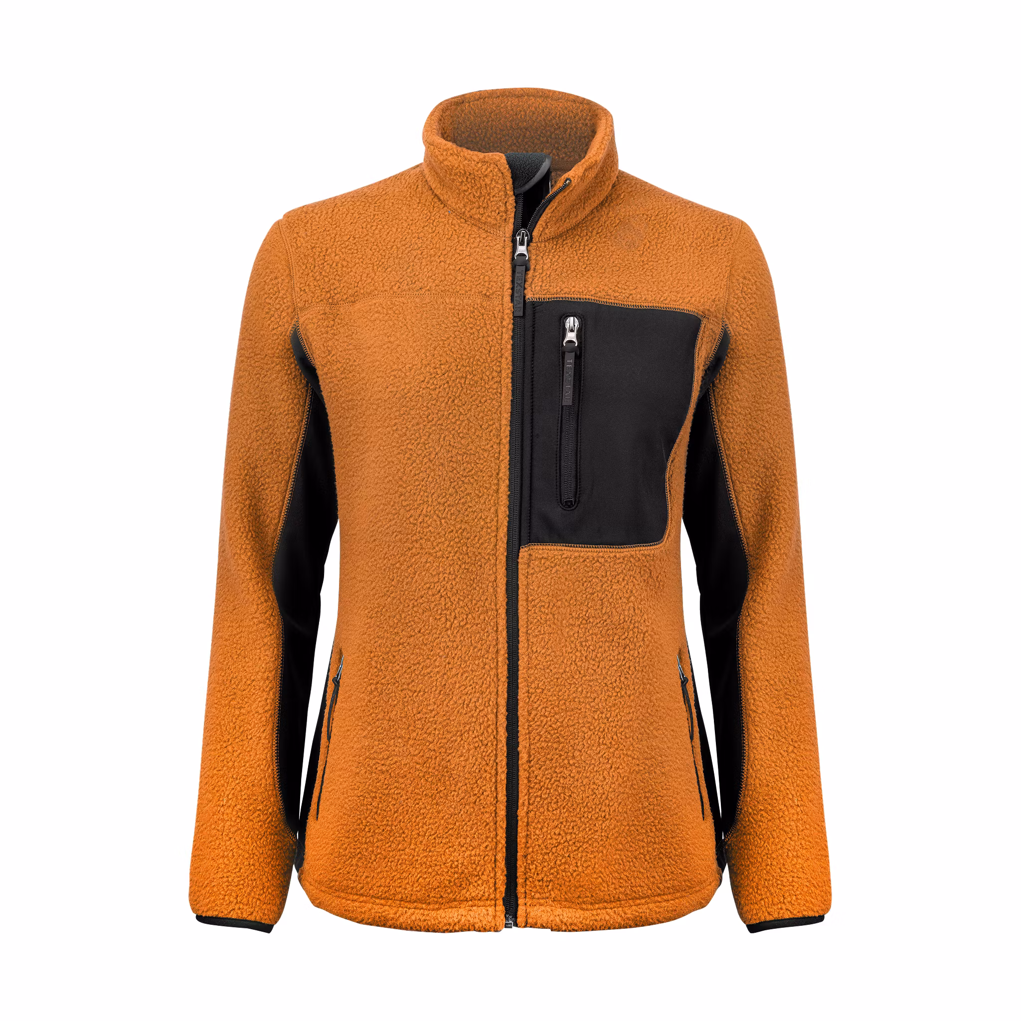 Fleecejacka för dam i återvunnen polyester med bröstficka och dragkedjor | Texstar