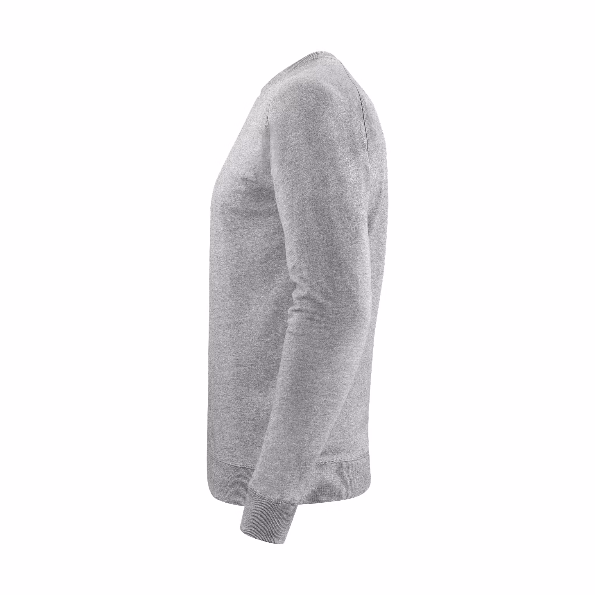 Sweatshirt i French Terry med rund hals och ribbade detaljer | Texstar