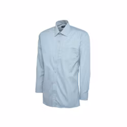 Poplinskjorta med lång ärm i polyester & bomull | Uneek