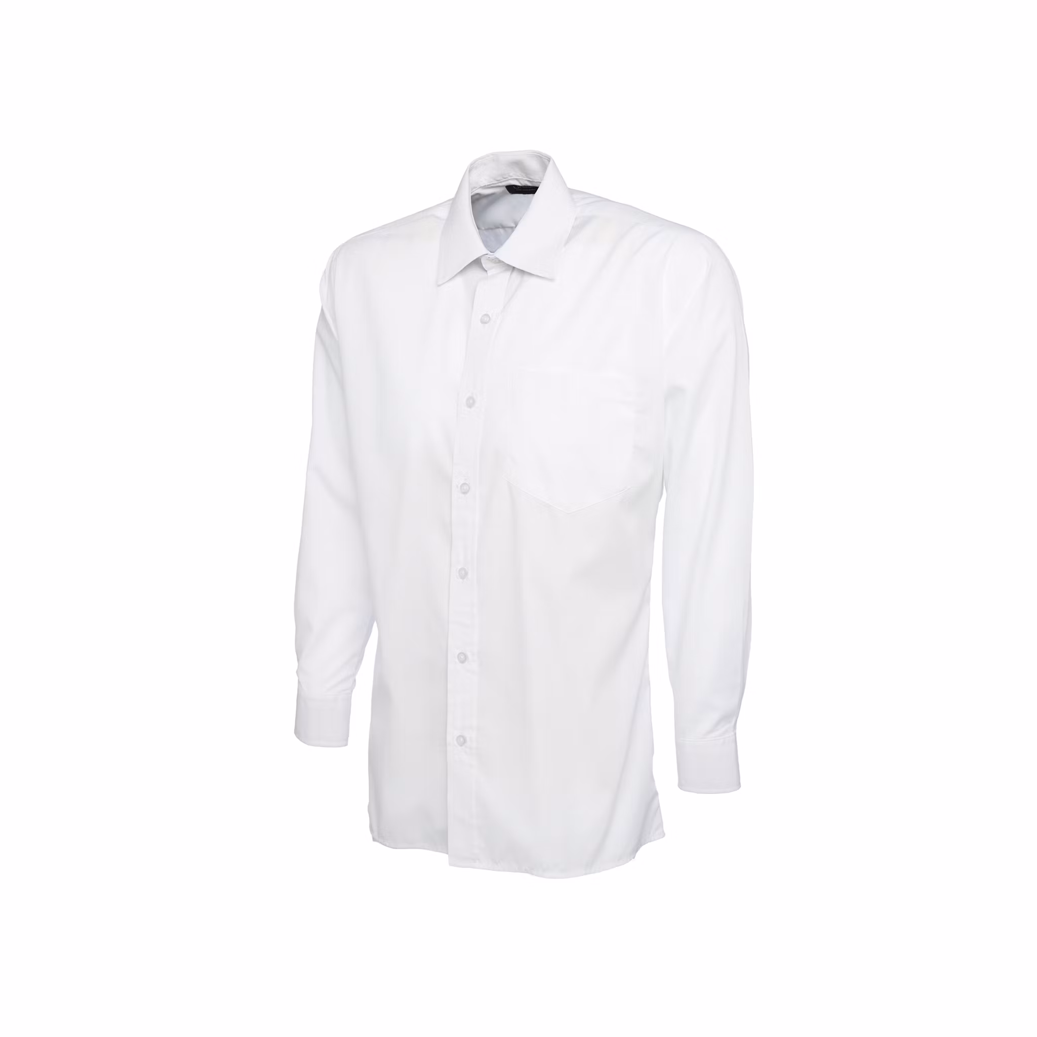 Poplinskjorta med lång ärm i polyester & bomull | Uneek