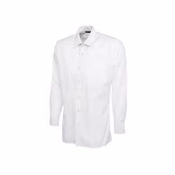 Poplinskjorta med lång ärm i polyester & bomull | Uneek