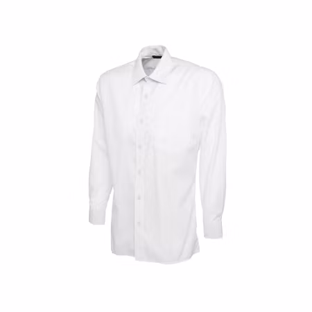 Poplinskjorta med lång ärm i polyester & bomull | Uneek