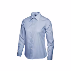 Poplinskjorta med lång ärm i polyester & bomull för dam | Uneek