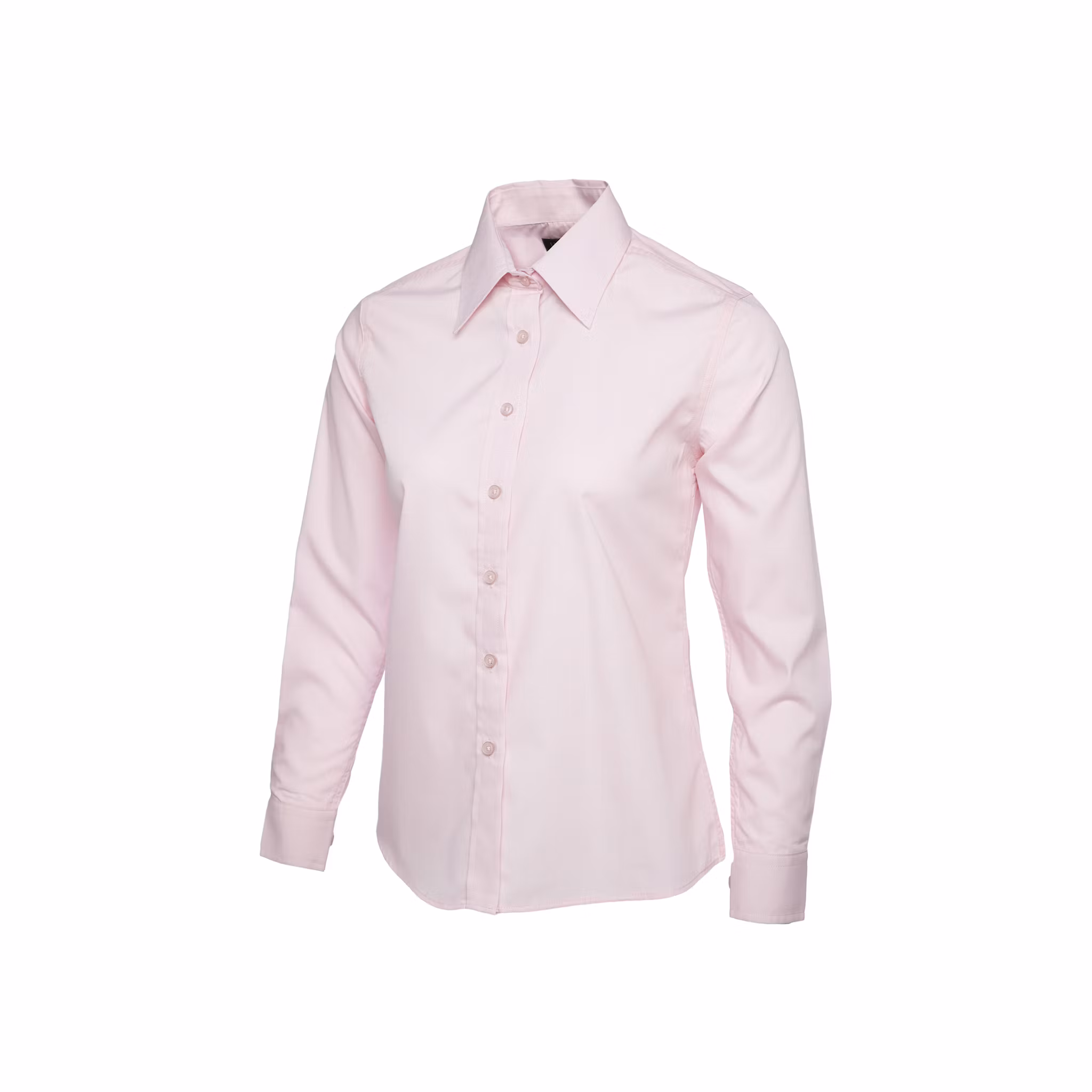 Poplinskjorta med lång ärm i polyester & bomull för dam | Uneek