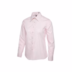 Poplinskjorta med lång ärm i polyester & bomull för dam | Uneek