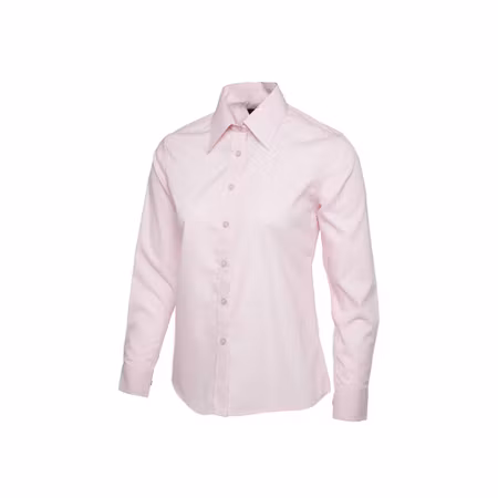 Poplinskjorta med lång ärm i polyester & bomull för dam | Uneek